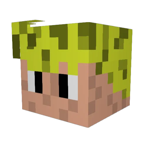 Andru99 Minecraft avatar head, 3D render