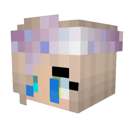 Andrutza Minecraft avatar head, 3D render