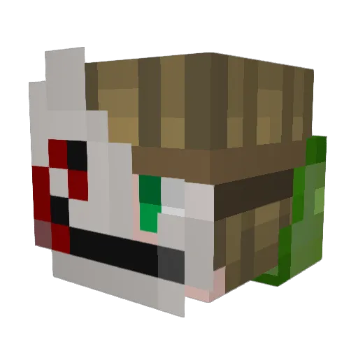 Andry3322 Minecraft avatar head, 3D render