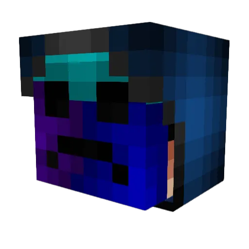 AndryMac Minecraft avatar head, 3D render
