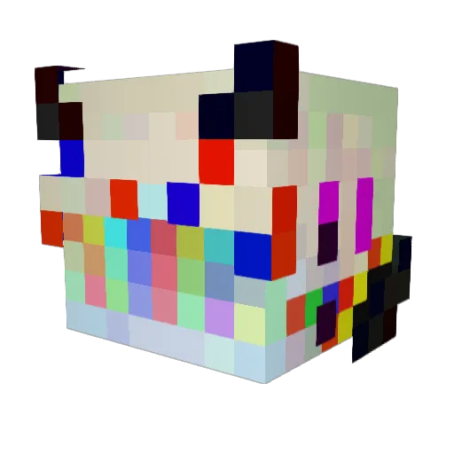 Andryk Minecraft avatar head, 3D render