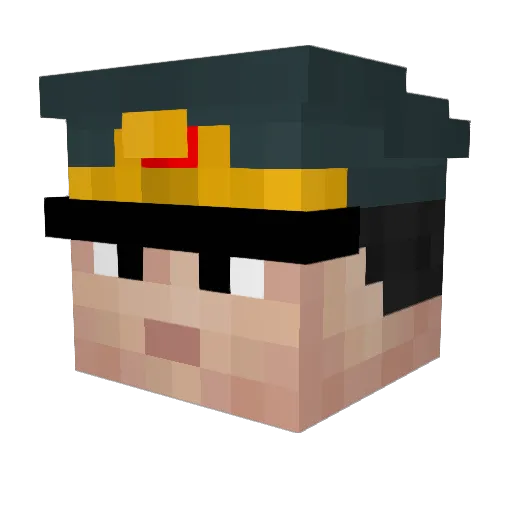 Andrzej05 Minecraft avatar head, 3D render
