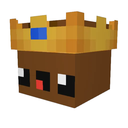 Andu100 Minecraft avatar head, 3D render