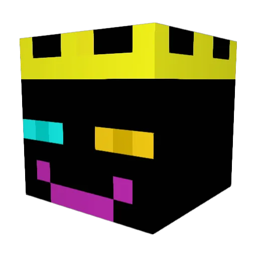 Andutzuu Minecraft avatar head, 3D render