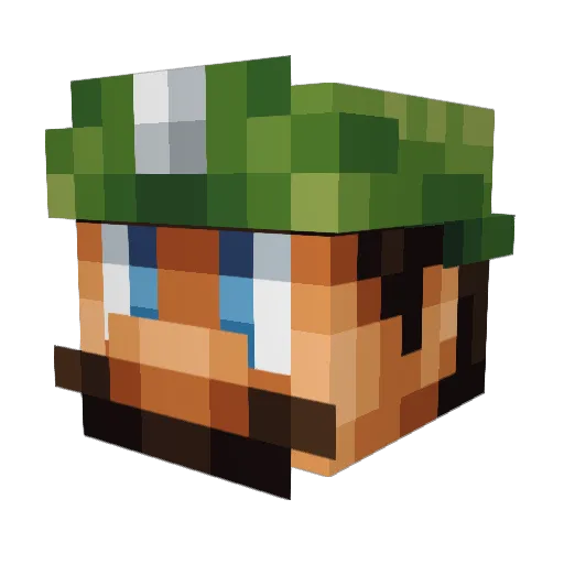 Andvik17 Minecraft avatar head, 3D render