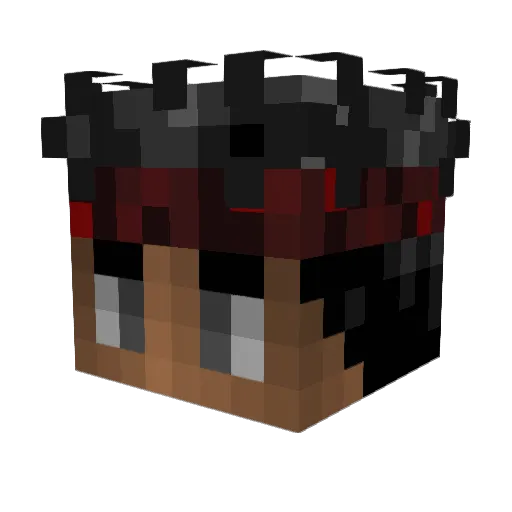 Andwrs Minecraft avatar head, 3D render