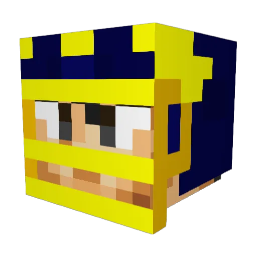 Andy3456 Minecraft avatar head, 3D render