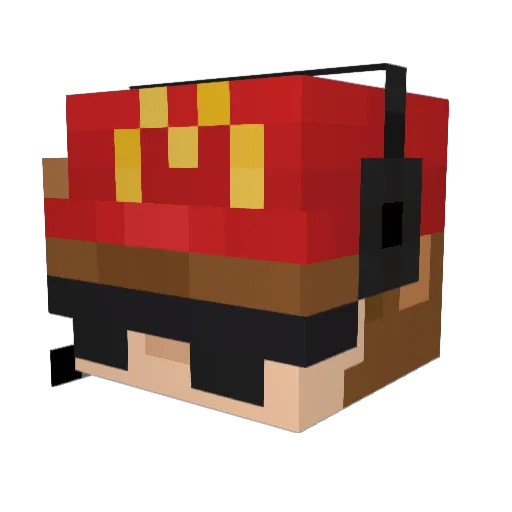 Andy685 Minecraft avatar head, 3D render
