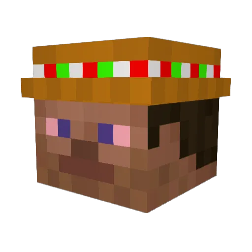 Andy9557 Minecraft avatar head, 3D render