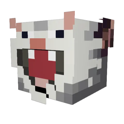 AndyAndTheDevil Minecraft avatar head, 3D render