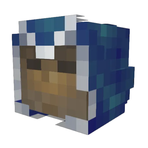 AndyD96 Minecraft avatar head, 3D render