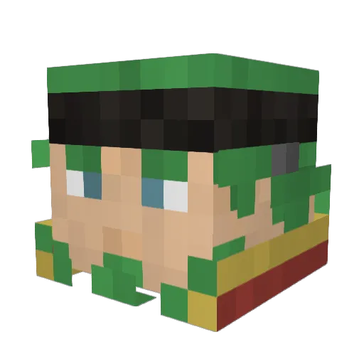 AndyDL24 Minecraft avatar head, 3D render