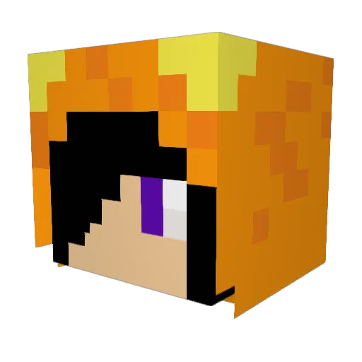 AndyDNC Minecraft avatar head, 3D render