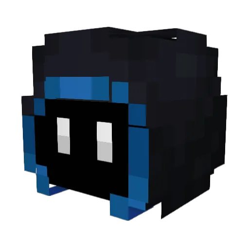 AndyFloss Minecraft avatar head, 3D render