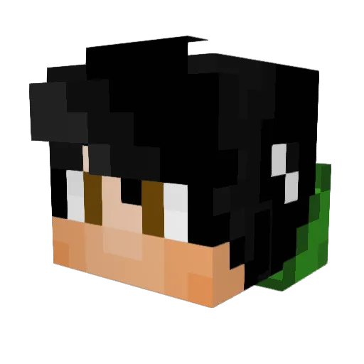 AndyL16 Minecraft avatar head, 3D render