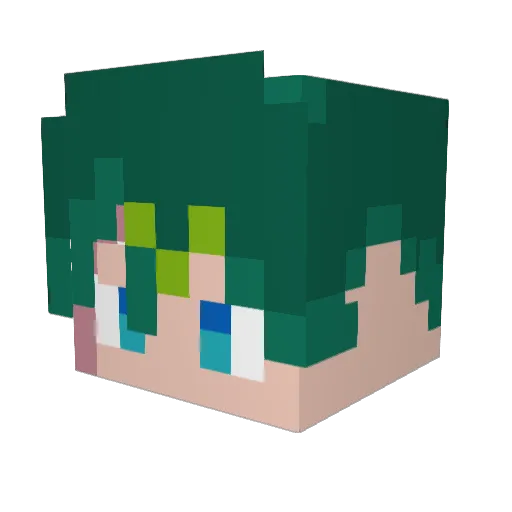 AndyL1u1978 Minecraft avatar head, 3D render