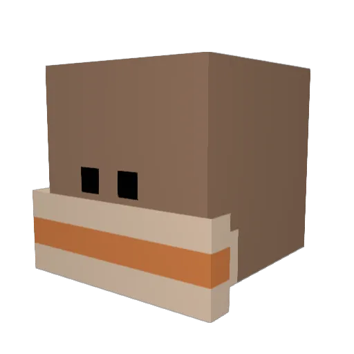 AndyLN10 Minecraft avatar head, 3D render