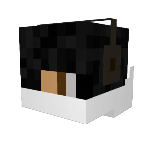 AndyLosko Minecraft avatar head, 3D render