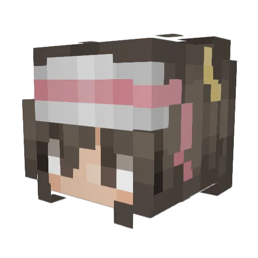 AndyMnt Minecraft avatar head, 3D render