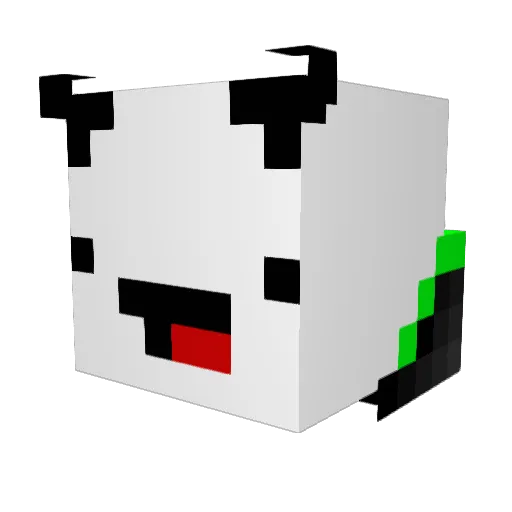 AndyPwned112 Minecraft avatar head, 3D render