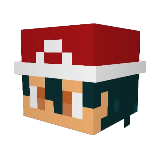 AndySiC Minecraft avatar head, 3D render