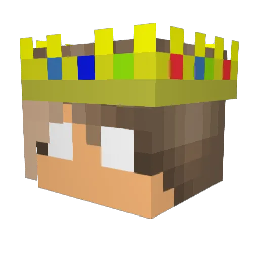 AndyVoxy_ Minecraft avatar head, 3D render