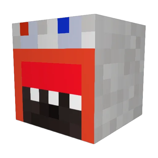 AndyXE Minecraft avatar head, 3D render