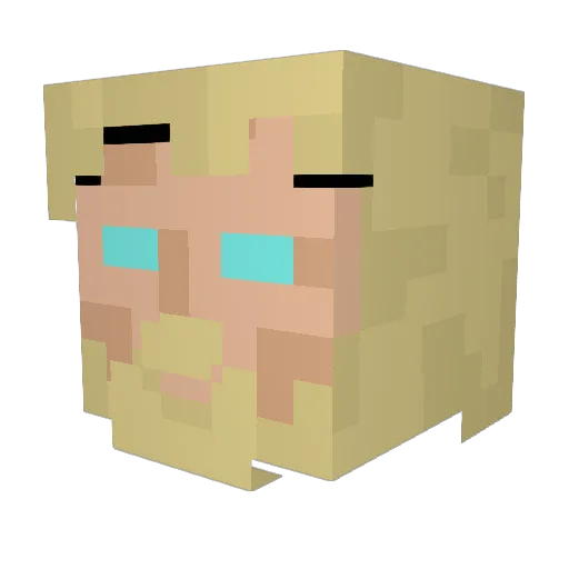 Andy_Sagwil Minecraft avatar head, 3D render