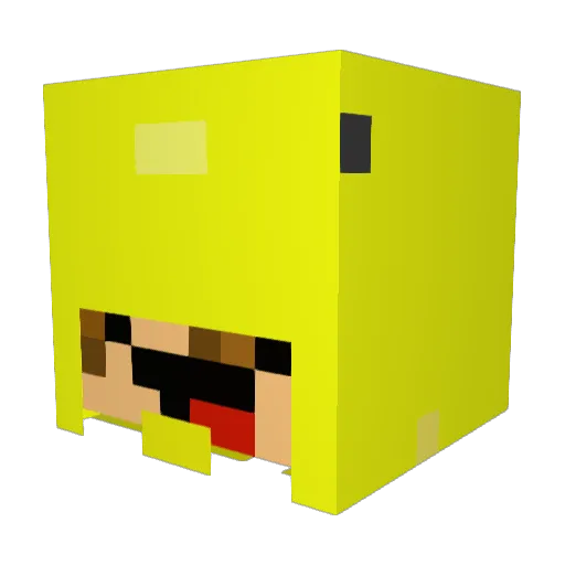 Andy_yeh Minecraft avatar head, 3D render