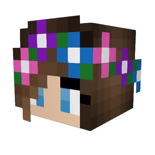 Andyindyyy Minecraft avatar head, 3D render