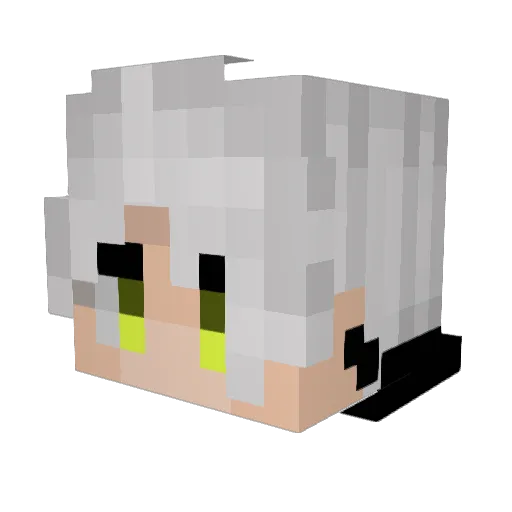 Andzy_ Minecraft avatar head, 3D render
