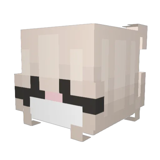 Ane201 Minecraft avatar head, 3D render