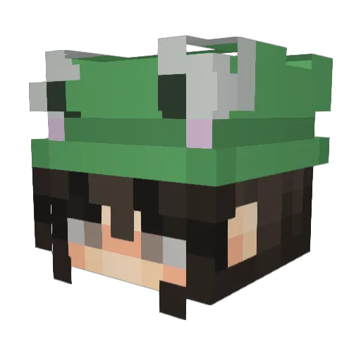 AneBB Minecraft avatar head, 3D render