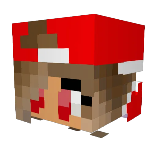 AneMissa Minecraft avatar head, 3D render