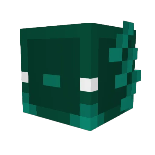 Aneations Minecraft avatar head, 3D render