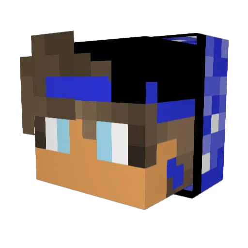 Anedrea2003 Minecraft avatar head, 3D render