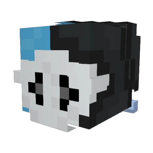 AnekoHearts Minecraft avatar head, 3D render
