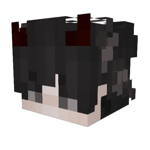AneleMake Minecraft avatar head, 3D render