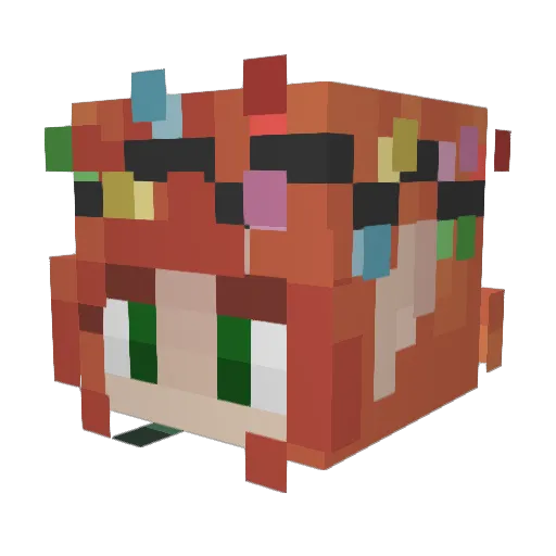 Anemichi_Miziru Minecraft avatar head, 3D render