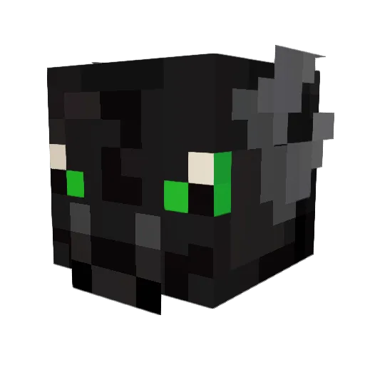 Aneron777 Minecraft avatar head, 3D render