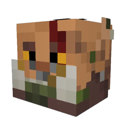 Anes2710 Minecraft avatar head, 3D render