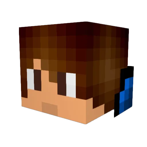 Anestis_d Minecraft avatar head, 3D render