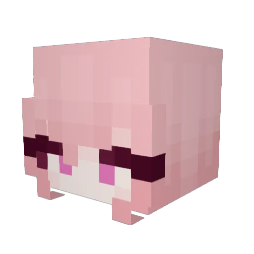 Anexyee__ Minecraft avatar head, 3D render