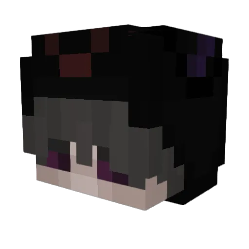 AnfallFangirl Minecraft avatar head, 3D render