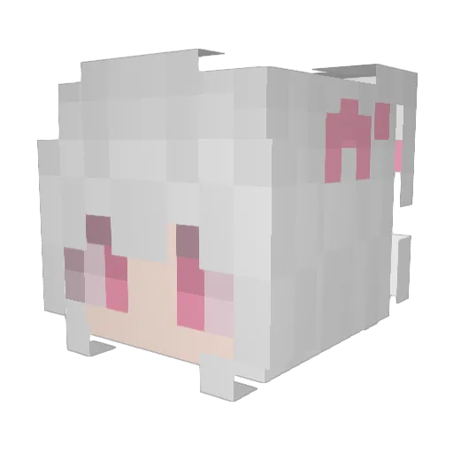 Anfery Minecraft avatar head, 3D render