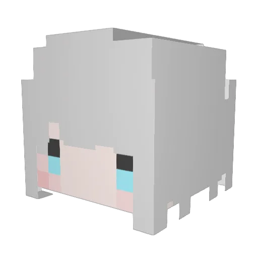 Anfiy Minecraft avatar head, 3D render