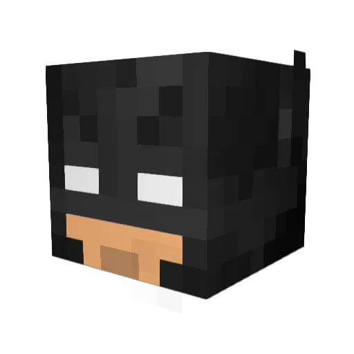 Anfro Minecraft avatar head, 3D render