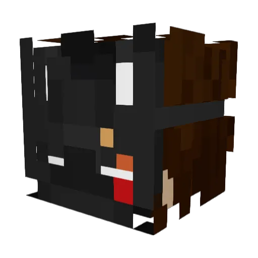 Ang3lBloody Minecraft avatar head, 3D render
