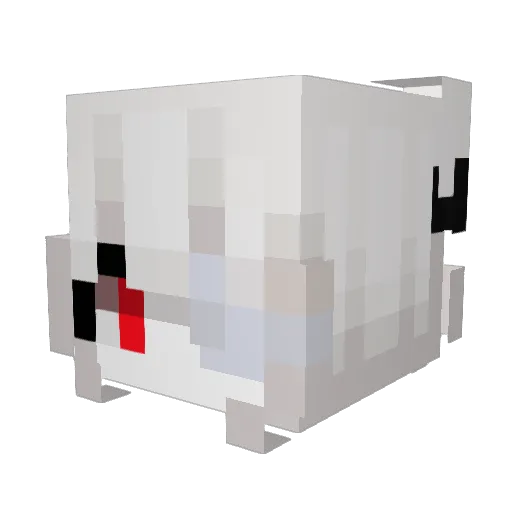 Ang3lic1de Minecraft avatar head, 3D render