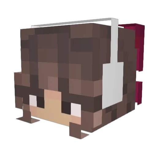 Ang3lofD3th2 Minecraft avatar head, 3D render